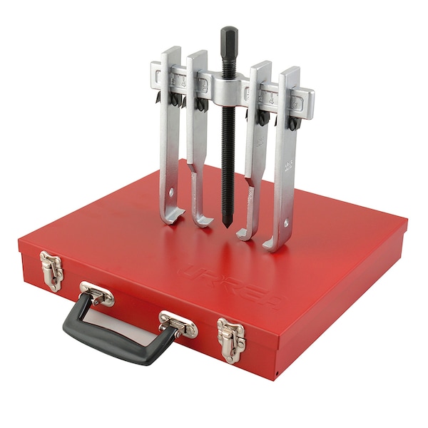 6 ton straight jaw puller set 10PC with metal box